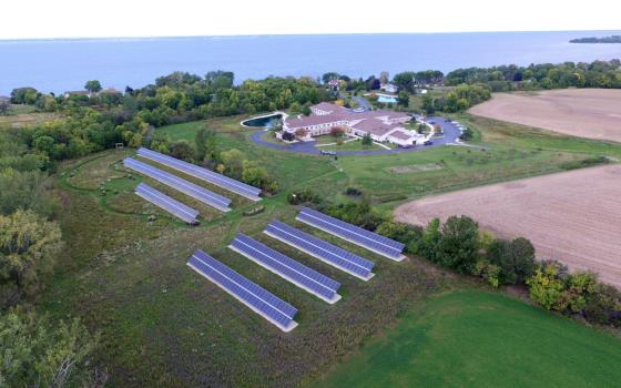 St. Francis Convent, home of the Sisters of St. Francis of the Holy Cross, is situated near Wisconsin's Bay of Green Bay, which flows into Lake Michigan. (Randy Kostichka/Sisters of St. Francis of the Holy Cross) 